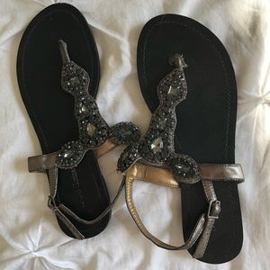 BCBGeneration beaded sandals size 6